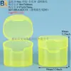 Caja de plástico para bastoncillos de algodón caja cosmética de PP rejilla simple doble caja de embalaje para bastoncillos de algodón de lápiz labial caja de almacenamiento para desmaquillante