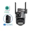 Atacado Transfronteiriço Sem Fio Lente Dupla Monitor Rotativo 360 Graus Tela Dupla Câmera de Visão Dupla Icsee