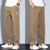 2026 Nuevos Pantalones Casuales de Verano para Hombre de Estilo Americano, Pierna Ancha, Versátiles, Modernos, Finos de Tencel y Seda de Hielo, Frescos