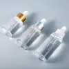 Frasco Conta-gotas Personalizado 30ml 40ml 50ml para Óleo Essencial Frasco de Vidro Espesso para Óleo Essencial Frasco para Essência Loção