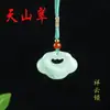 Joyería de Colgante de Jade Natural Tianshan con Cordón, Amuleto de Paz, Nube Auspiciosa, Colgante Pequeño de Jade al por Mayor