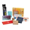Venta al por mayor de fábrica caja de cartón plegable cuerpo de caja de cosméticos pistola de temperatura máscara caja de embalaje de alimentos caja de pastillas de té perfumado empaque de color