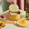 Tazón Grande de Acero Inoxidable para Fideos Instantáneos con Tapa, Lonchera Portátil Aislada Anti-quemaduras para Estudiantes y Trabajadores de Oficina