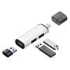 Nuevo lector de tarjetas USB 3.0 de aleación de aluminio para teléfono móvil Android, otg, multifuncional, venta al por mayor, tipo C 2.0 de alta velocidad