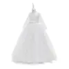 Vestido Infantil Más Vendido de Amazon con Mangas Largas, Adecuado para Edades 3-14, Vestido de Dama de Honor, Suministro Transfronterizo, Vestido de Princesa Europeo y Americano