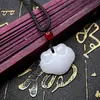 Collar Candado de Paz Xiangyun para Mujer, Diseño Nicho Estudiante Estilo Ins, Regalo de San Valentín, Colgante para Mejor Amiga, Colgante de Jade Imitación al por Mayor