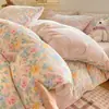 Funda de edredón de terciopelo de leche clase a, pieza única, de invierno, engrosada, de vellón de coral, para dormitorio, cama individual, con vellón adicional para uso en la cama