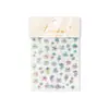 Tomoni Pegatinas para Uñas Jelly Ins Populares Uñas Pequeñas Frescas Ojos de Estrella Pulpo Pequeño Pegatinas Auxiliares para Uñas