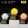 Certificado de Honor IncluidoTrofeo de Cristal de Voleibol Personalizado Recuerdo de Metal para Equipos de Competición de Voleibol Aéreo