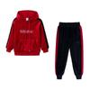 Conjunto de Veludo para Meninas, Outono e Inverno 2026 Nova Moda Tendência Estiloso Infantil Conjunto Esportivo de Duas Peças