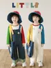 Conjunto Divertido de Juego para Niños Wulibuyi, Camiseta de Manga Larga con Cuello Redondo, Chaleco sin Mangas y Jeans, de Moda, para Primavera y Otoño