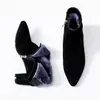 Botines de tacón alto de ante, botas de mujer de cuero esmerilado, botas de algodón afelpado, nuevas botas de cuero suave versátiles para mujer de otoño e invierno 2026