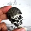Adesivo de Metal Caveira Transfronteiriço para Carro Decoração Adesiva de Liga Metálica com Logo de Carro Cobertura de Arranhões no Carro Decoração de Carro Acessórios para Carro
