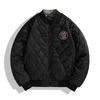 Jaqueta de Macacão de Voo Masculino Casaco Acolchoado de Algodão Roupas Acolchoadas de Algodão Roupa de Motoqueiro Masculina Casaco de Baseball Bordado Pesado Uso Dupla Face