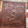 Mural de Relieve Morado para Exteriores Pintura Decorativa para Museos Piso Amarillo Relieve Fibra de Vidrio Imitación Pared Cultural
