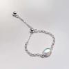 Anillo Minimalista Apilable Deslizante con Cadena para Mujer, Moda Versátil Dulce Fresco Personalidad Nuevo Estilo Anillo Índice