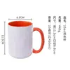 Caneca de Cerâmica Bicolor 15oz para Transferência de Calor Sublimação Caneca em Branco Colorida Cross-Border Aliexpress