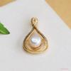 Colgante de Perla de Agua Dulce Natural Ai Yu Gota de Agua Collar Completamente Diamantado Joyería de Moda Venta al por Mayor Dropshipping S1071016