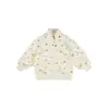 Ropa para niños Nuomi Wanzi versión coreana con pequeños iconos estampados, chaqueta para niñas con cuello alto, sudadera para niños con cremallera otoño 2026