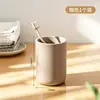 Juego de Taza para Cepillo de Dientes y Taza para Enjuague Bucal de Pareja para Baño Taza Creativa para Lavarse Plástico Simple Fondo Redondo Titular de Dientes para Hogar y B&B