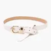 Cinto feminino simples e versátil, perfeito para o uso diário com jeans, um cinto acinturador, acessório decorativo retrô, cinto de alta qualidade