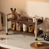 Estante de Almacenamiento de Escritorio para Hogar y Oficina, Librero Simple de Escritorio, Estante de Almacenamiento de Cosméticos para Baño