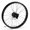 Accesorios para motocicleta todoterreno 1.40x 14 pulgadas rin de rueda delantera núcleo de tambor buje 1.85x 12 pulgadas rin trasero de acero buje de rueda
