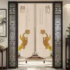 Cortina de Puerta Modelo Nuevo 2025 de Gama Alta Estilo Chino Cortina Divisoria para Entrada de Sala de Estar, Cocina y Baño