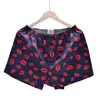Pantalones de Casa Nuevos para Hombre Tejidos Estampados Moda Pantalones Flecha Sueltos Transpirables Talla Grande Calzoncillos Tipo Boxer Transfronterizos