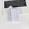 Cubierta para Planificador de Hojas Sueltas A7 Estrella Flash Colorida de PVC Estilo Ins Simple Planificador Láser Único Portatarjetas de 6 Agujeros