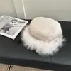 Chapéu Equestre de Pelúcia Estilo Retro Y2K para Mulheres, Chapéu de Boina de Topo Plano de Inverno de Nicho de Luxo, Chapéu de Cavaleiro