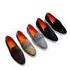 Mocasines de cuero genuino para hombre europeos y americanos STN cosidos a mano empeine suave slip-on zapatos casuales para hombre en stock