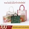 Publicidade saco de linho bolsa de compras artístico DIY bons produtos atacado tridimensional de linho saco de juta impressão logotipo