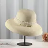 Sombreros de Paja al por Mayor para Mujer, Sombreros de Sol de Ala Ancha Estilo Francés para Verano, Sombreros de Sol Estilo Hepburn, Sombreros de Pescador para Playa, Sombreros para Viajes de Vacaciones