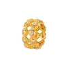 Plata de Ley S925 Incrustada con Diamantes Pequeños Bilaterales Accesorios Separadores Hechos a Mano DIY Moda Tendencia Nacional Simples Versátiles Accesorios Separadores
