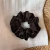 Goma para el pelo Melard Brown de Otoño con Puntos y Diseño de Cintura Plisada, Goma de Pelo de Gama Alta para Commuting para Mujeres