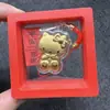 Amuleto de Teléfono de Hello Kitty de la Suerte Llavero Dorado de Hello Kitty Dibujo Animado Colgante para Mochila Regalo de Promoción de Vendedor Ambulante