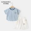 Traje de Bebé Kaka Panda para Niños Camiseta de Manga Corta Shorts Ropa de Verano Verano Niñas Bebé Niños Ropa Infantil de Media Manga