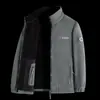 Elegante y funcional chaqueta de forro polar para exteriores para otoño e invierno, cálida y resistente al frío, nuevo diseño moderno, simple y versátil