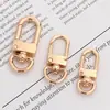 Ganchos para Puerta de Aleación de Zinc Multiespecificación, Ganchos Giratorios para Puerta Color Dorado Claro, Accesorios para Llaveros DIY, Piezas de Ferretería, En Stock