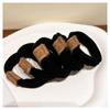Tiara de urso fofa da moda, elástico de alta elasticidade, faixa de cabelo feminina, novo estilo, faixa de cabelo, enfeite de cabeça de bola durável, estojo de couro