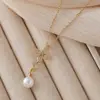 Collar de Acero Inoxidable Mariposa para Mujer Fabricante Mayorista Venta Directa Joyería Circonita Micro-Pavimentada Tendencia de Moda Accesorios de Estilo Versátil