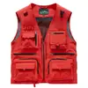 Chaleco de hombre multibolsillos, ligero, moderno, transpirable, nueva chaqueta chaleco para senderismo al aire libre para primavera y otoño, modelo de comercio electrónico transfronterizo