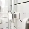 Nuevo clip de pared para mopa, gancho sin taladro para pared de baño, estante de almacenamiento para escobas, soporte para mopa