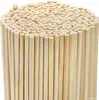 Brochetas de Bambú para Jardinería 3-10mm Bricolaje Hecho a Mano Materiales para Maquetas Redondos Palitos de Bambú Soporte para Plantas Arreglo Floral Hecho de Bambú