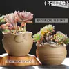 Vasos de Cerâmica Bruta Sem Esmalte para Flores Frescas com Características Zen Criativas, Novo Conjunto Respirável para Plantas Suculentas, Frete Grátis