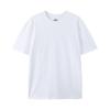 145g fino grande solto tamanho europeu sólido cor algodão T-shirt personalizado padrão estampado marca de moda pescoço redondo manga curta t-shirt