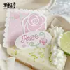 Paquete de Pegatinas Poesía de Azúcar Serie Cafetería Rosa Estilo Dulce Retro Ins Pegatinas de Fondo para Decoración de Diario
