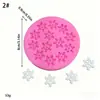 Molde DIY Feito à Mão Molde de Silicone Floco de Neve Decoração de Bolo de Chocolate para Assar de Natal Ferramenta de Modelagem
