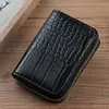 Porta-Cartões Novo Estilo Simples e Fashionable Porta-Cartões Organ Mulher Zíper Masculino e Feminino Estojo para Cartões Porta-Documentos de Motorista Carteira para Cartões de Crédito
